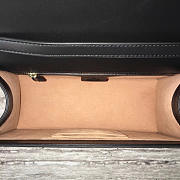 Gucci Sylvie Bag 31.5 Black Leather Top Handle Z2146 - 3