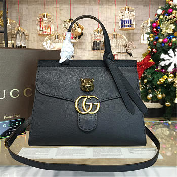 Gucci GG Marmont Leather Tote Bag Black 2237 31.5cm