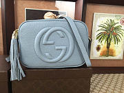 Gucci Soho Disco 21 Leather Bag Gray Z2372 - 3