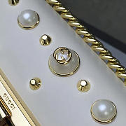 Gucci GG Leather 20 Pearl Padlock studded Ophidia Cream 2373 - 6