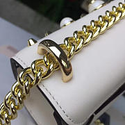 Gucci GG Leather 20 Pearl Padlock studded Ophidia Cream 2373 - 5