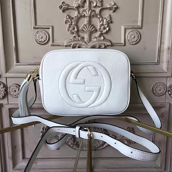 Gucci Soho Disco 21 Leather Bag White Z2602