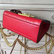 Gucci Padlock Leather 20.5 studded red embossed 2609 - 3