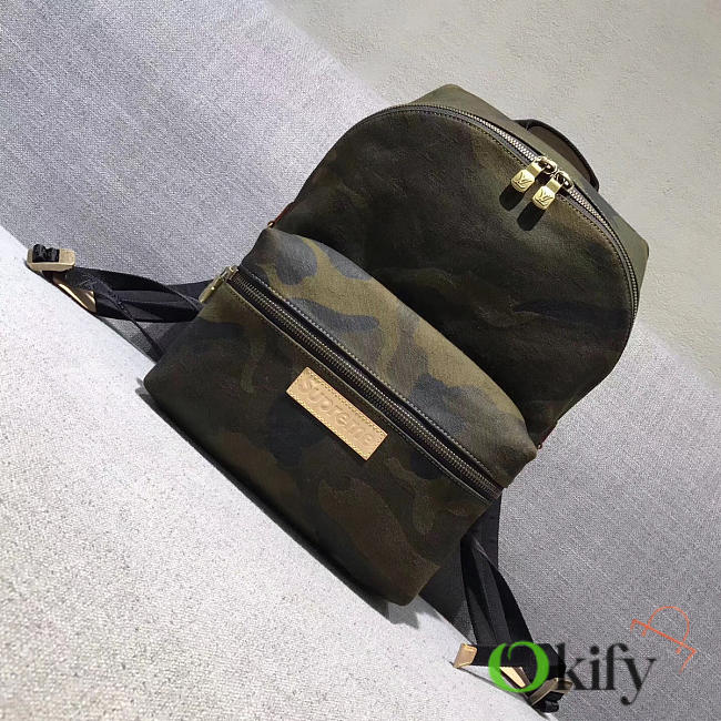 Louis Vuitton Supreme backpack camouflage - 1