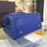 Louis Vuitton Montaigne MM 33 Tote Blue 3339  - 5