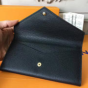 Louis Vuitton Long Wallet 19 Monogram Black 3712 - 3