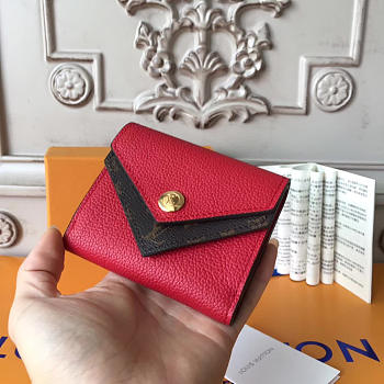  Louis Vuitton Double V COMPACT WALLET 12 Cherry Red