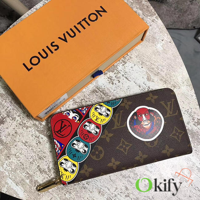 LOUIS VUITTON ZIPPY BagsAll  Wallet Red 3775 - 1