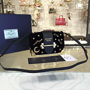 bagsAll Prada Velvet 18 Cahier Bag Black 4268 - 1
