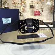 bagsAll Prada Velvet 18 Cahier Bag Black 4268 - 6