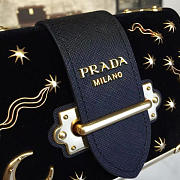bagsAll Prada Velvet 18 Cahier Bag Black 4268 - 3