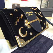 bagsAll Prada Velvet 18 Cahier Bag Black 4268 - 2