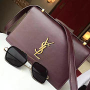 YSL Monogram Small Dylan 24 Wine Red BagsAll 4864 - 3