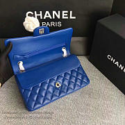 Chanel Lambskin Classic handbag Blue A01112 VS05712 25cm - 4