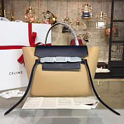 BagsAll Celine Belt Bag Beige & Black Calfskin Z1213 27cm  - 6
