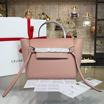 BagsAll Celine Belt Bag Pink Calfskin Z1216 27cm 