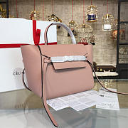 BagsAll Celine Belt Bag Pink Calfskin Z1216 27cm  - 4
