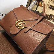Gucci GG Marmont Leather Tote Bag Brown 2241 31.5cm - 4