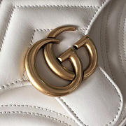 Gucci GG Marmont 25 Matelassé White Leather 2244 - 3