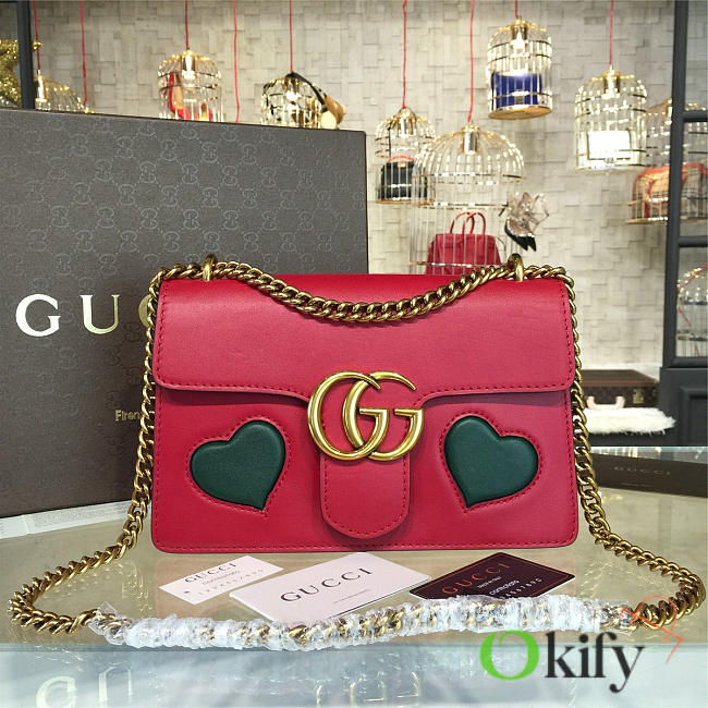 Gucci GG Marmont Red LOVE 2282 26.5cm - 1
