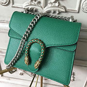 Gucci Dionysus 20 Mini Shoulder Bag Green Leather Z035 - 5