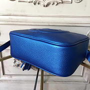 Gucci Soho Disco 21 Leather Bag Navy Blue Z2599 - 6