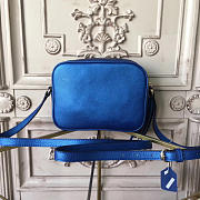 Gucci Soho Disco 21 Leather Bag Navy Blue Z2599 - 5