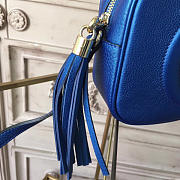 Gucci Soho Disco 21 Leather Bag Navy Blue Z2599 - 4