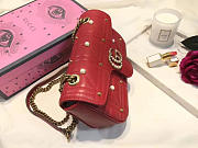 Gucci GG Marmont 26 Red Matelassé Pearl Bag 2640 - 6