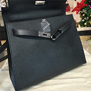 Hermès Kelly Epsom 28 Black/Silver BagsAll Z2721 - 2