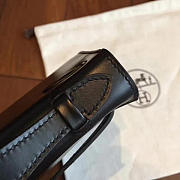 Hermès Mini Kelly Box Calf 22 Black/Silver BagsAll Z2834 - 3
