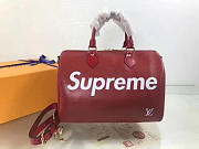 Louis Vuitton Supreme Speedy Red M40432 3012 30cm - 5