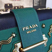 bagsAll Prada Cahier Leather 18 Shoulder Bag  Meteor Green 4273 - 5