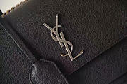 YSL Sunset Medium Black Bag 22 Grained Leather 4833 - 2