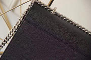 YSL Sunset Medium Black Bag 22 Grained Leather 4833 - 3