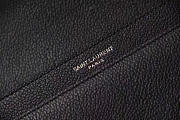 YSL Sunset Medium Black Bag 22 Grained Leather 4833 - 6