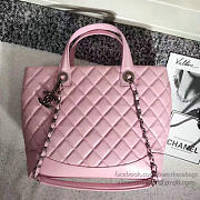 Chanel Caviar Quilted Lambskin Shopping Tote Bag Pink 260301 VS02905 30cm - 4