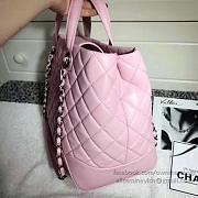 Chanel Caviar Quilted Lambskin Shopping Tote Bag Pink 260301 VS02905 30cm - 5