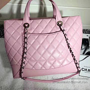 Chanel Caviar Quilted Lambskin Shopping Tote Bag Pink 260301 VS02905 30cm - 6
