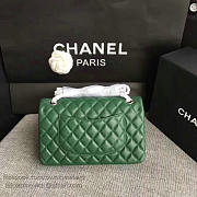 Chanel Lambskin Classic handbag Green A01112 VS04940 25cm - 4