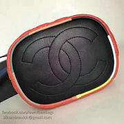 CC Small Drawstring Bucket Bag in Red Lambskin and Resin BagsAll A93730 VS04392 - 4