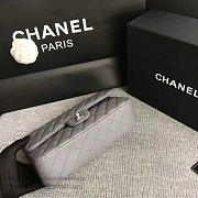 Chanel Lambskin Classic Flap Bag Grey A01112 25cm - 5