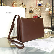 Celine Leather Trio Z917 25cm - 5