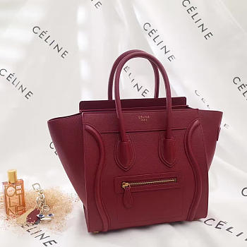 BagsAll Celine Leather Micro Luggage Z1045 26cm