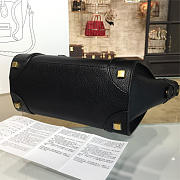 BagsAll Celine Leather Micro Luggage Z1089 Black 28cm - 3
