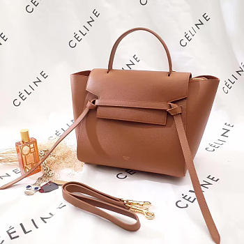 BagsAll Celine Belt Bag Orange Calfskin Z1186 27cm 