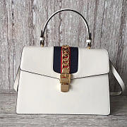 Gucci Sylvie Leather Maxi Top Handle Bag BagsAll 2137 - 1