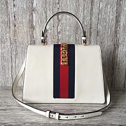 Gucci Sylvie Leather Maxi Top Handle Bag BagsAll 2137 - 6