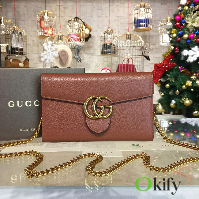 Gucci GG Marmont 20 Brown Leather 2197 - 1
