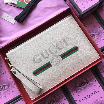 Gucci GG Leather Clutch Bag BagsAll Z09
